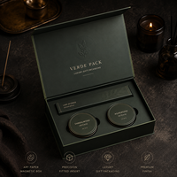 Caja Magnética Rígida Personalizada para Set de Incienso, Estuche de Papel con Arte en Relieve, Fabricante OEM