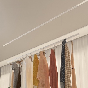 Tendedero eléctrico inteligente con control remoto oculto de aleación de aluminio, iluminación LED y función de elevación. - Product Image 3