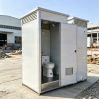 Toilettes portables individuelles, WC mobile d'extérieur, conteneur sanitaire, salle de bain préfabriquée, toilettes publiques