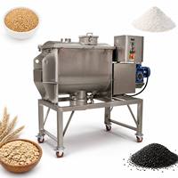 Mélangeur horizontal à ruban en acier inoxydable de 500 kg de capacité pour riz, céréales, flocons d'avoine, épices, farine, sucre – Machine de mélange de qualité alimentaire