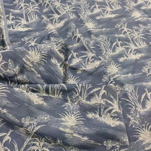 Nuovo abito da sposa da donna in Chiffon di cotone ricamato a fiori grandi in cotone in <span class=keywords><strong>pizzo</strong></span> tessuto da donna - Product Image 4