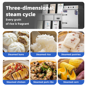 Многофункциональный промышленный отпариватель для пищевых продуктов, коммерческий Электрический отпариватель для риса, 4-24 лотка, газовая машина для отпаривания риса - Product Image 6