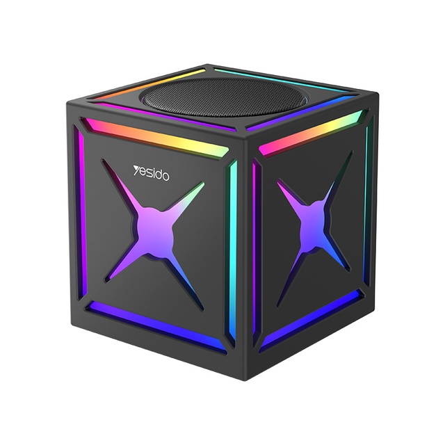 Yesido 5W BT5.3 Mini RGB Colorful Lighting BT Speaker Long Battery Life Wireless Speaker YSW34