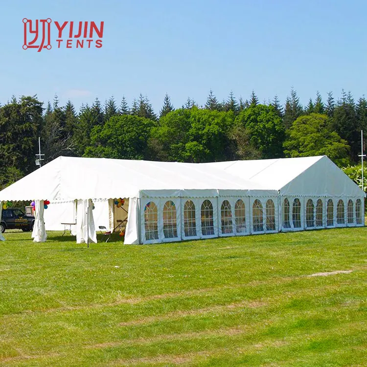 Olay parti için 12x30 20x25 20x40 alüminyum beyaz pvc büyük açık kilise marquee çadır düğün çadırı