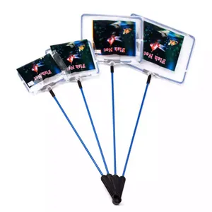 Blauwe plastic visnetten 3'' 4'' 6'' kinderspeelgoed kleine goudvis handgeschreven <span class=keywords><strong>aquarium</strong></span> accessoires viskweeknet - Product Image 1