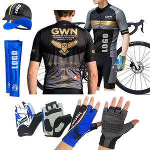 Ensemble de shorts de vélo personnalisés par sublimation, accessoire de manchette de refroidissement, vêtements de cyclisme respirants, ensemble de cyclisme personnalisé, maillot de cyclisme pour <span class=keywords><strong>homme</strong></span> - Product Image 2