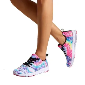 핫 세일 메쉬 사용자 정의 신발 제조 업체 로고 테니스 워킹 스타일 새로운 스타일 여성 운동화를 실행 스포츠 신발