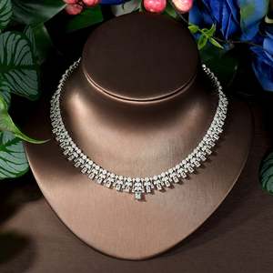 HIBRIDE luxe AAA 4 pièces Pop mode Senior atmosphère goutte d'eau Version mariée mariage Festival ensemble de bijoux N-73 - Product Image 4