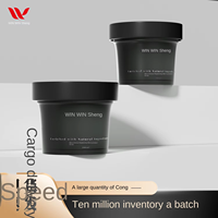 Bouteille à large ouverture de 200 ml en plastique PP pour crème semi-permanente pour cheveux, pot pour cire à cheveux, pommade, cires