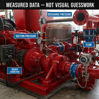 Test de performance des pompes à incendie électriques et diesel en usine – Vérification avant livraison