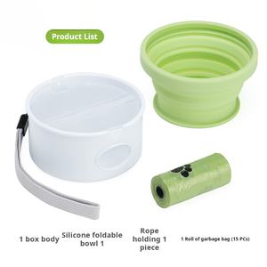 Estuche portátil <span class=keywords><strong>para</strong></span> <span class=keywords><strong>perros</strong></span> 3 en 1, tazón <span class=keywords><strong>plegable</strong></span> de silicona de grado alimenticio, comedero <span class=keywords><strong>para</strong></span> mascotas de viaje al aire libre y <span class=keywords><strong>bebedero</strong></span>, tazón de agua <span class=keywords><strong>para</strong></span> <span class=keywords><strong>perros</strong></span> - Product Image 6