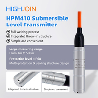 Transmetteur de niveau submersible HIGHJOIN 0-5m IP68 HPM410 4-20mA RS485 SS316L pour réservoir d'eau