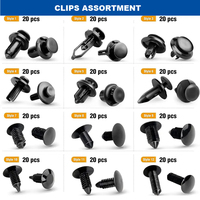 240 pièces Clips de fixation universels pour garnitures de voiture, clips de fixation automobile, assortiment de clips pour pare-chocs en plastique, kit de rivets pour carrosserie