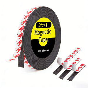 Ruban magnétique de 15 <span class=keywords><strong>pieds</strong></span>, rouleau de ruban magnétique avec support adhésif puissant 3M, parfait pour les projets artistiques DIY et les tableaux blancs - Product Image 5