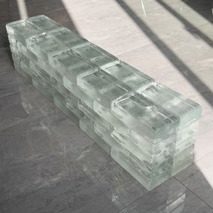 ADEL Bloques de Vidrio Sólido Transparente con Patrones de Cáscara de Naranja 50/100/200, Bloques de Vidrio Transparente de Cinco Caras para Construcción, Ladrillos Transparentes para Pared - Product Image 6