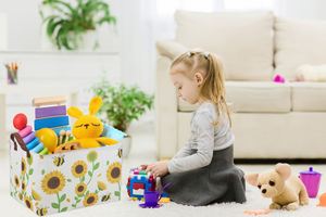 Rectangular Sunflower Baskets <b>Gift</b> Basket <b>Empty</b> Girls Basket Kids Storage Bin Baby Toy Organizer <b>Box</b> Love Room Decor <b>for</b> Home - Product Image 3