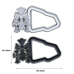 Wholesale <b>Hat</b> Metal Decoration <b>Hat</b> Lapel <b>Pin</b> Factory Custom Creative Cross Enamel Badge <b>Pin</b> - Product Image 2