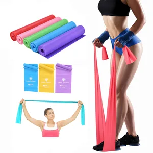 High Strength Customized Flat Resistance Bands Elastic Yoga Band Latex Resistance band Roll