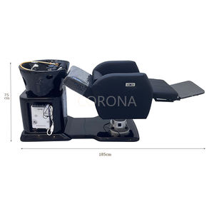 Salon de coiffure confortable coiffure shampooing lit électrique réglable <span class=keywords><strong>tête</strong></span> rotative Spa shampooing chaise - Product Image 6