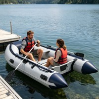 Bateau pneumatique de pêche directement de l'usine avec plancher en aluminium, certifié CE, pour la vente en gros et l'approvisionnement des supermarchés