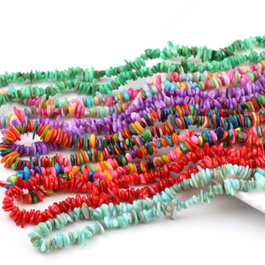 Cuentas de piedras irregulares multicolor, chapadas en vidrio, para la fabricación de pulseras, accesorios de joyería DIY - Product Image 2
