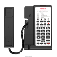 Téléphone Filaire en Plastique Moderne avec Afficheur d'Appels, Vente en Gros Usine pour Usage Domestique, Hôtelier et de Bureau