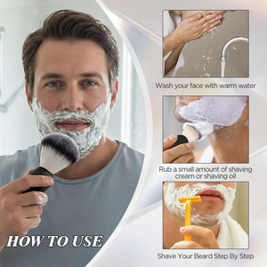 Pennello da <span class=keywords><strong>Barba</strong></span> con Etichetta Privata Laotang, Regalo per <span class=keywords><strong>Uomo</strong></span>, Setole Sintetiche Morbide, Manico in ABS per <span class=keywords><strong>Rasatura</strong></span> con Sapone - Product Image 6