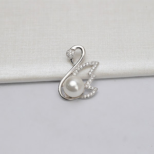 Colgante de Plata S925 con Forma de Cisne, Bandeja para Perlas de 11-12 mm, Accesorios para Manualidades, Componentes y Fornituras de Joyería Semiterminados - Product Image 2