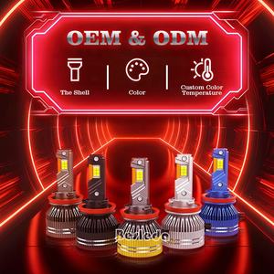 Phares LED à triple tube en cuivre rouge d'usine 300W H1 H4 <span class=keywords><strong>H7</strong></span> H11 HB3 HB4 HIR2 H13 9007 6000k Ampoules de phare LED automobiles - Product Image 6