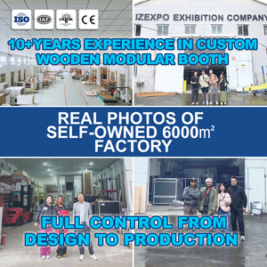 IZEXPO 30-минутный индивидуальный стенд для быстрой сборки, более дешевый выставочный стенд 10x20, выставочный стенд, выставочный стенд, дизайн выставочного стенда - Product Image 5