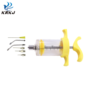 KD307再利用可能なtpx獣医家畜動物プラスチック鋼<span class=keywords><strong>30cc</strong></span>ルアーロックワクシネーターシリンジ - Product Image 3