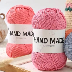 2mm d'épaisseur moyenne tissé à la main bricolage sac-enveloppé vacances plage tricot brin haute ténacité 100% <span class=keywords><strong>coton</strong></span> teint <span class=keywords><strong>fil</strong></span> - Product Image 2