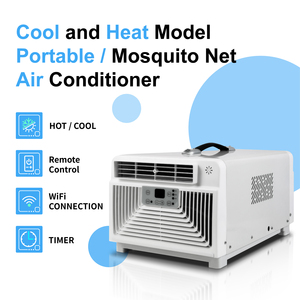 เครื่องปรับอากาศแบบพกพา 2600BTU 300W ประหยัดพลังงาน พร้อมรีโมทคอนโทรล ขนาดเล็ก เหมาะสำหรับบ้านเคลื่อนที่ สำนักงาน แคมป์ปิ้ง พื้นที่สำหรับสัตว์เลี้ยง ใช้แบตเตอรี่  ปลั๊กแบบ US สำหรับรถยนต์ - Product Image 4