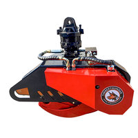Machines forestières Scie à grappin à bûches Forstmaschinen Holz Spalter Fur Minikopakt Lader Machine à découper le bois Excavator Tree Cutter