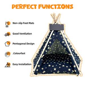 Vente chaude Accesorios Para Mascotas Al Mayor Durable <span class=keywords><strong>Grand</strong></span> Doux Produits Pour Animaux De Compagnie Chat Lit Pet Tente Maison <span class=keywords><strong>Chien</strong></span> <span class=keywords><strong>Tipi</strong></span> - Product Image 4