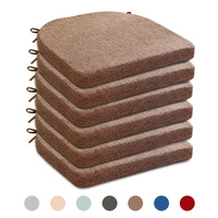 Coussin de siège en polyester très élastique et doux, épaissi, antidérapant, avec rembourrage en fibres de polyester et sangles de fixation au dos – Vente en gros