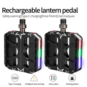 <span class=keywords><strong>Pedales</strong></span> de plataforma de bicicleta antideslizantes <span class=keywords><strong>ligeros</strong></span> Pedal de bicicleta eléctrica antideslizante y duradero Bicicletas para adultos y <span class=keywords><strong>pedales</strong></span> de luz de colores para bicicleta MTB - Product Image 3