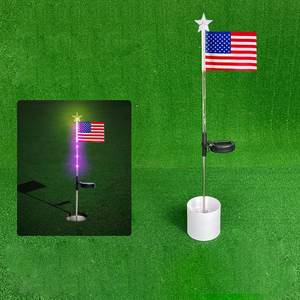 Luci per Buche da Golf Pieghevoli a Energia Solare, Luminose, in Plastica Ecologica e Durevole, con Effetto Luminoso al Buio - Product Image 1