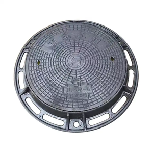 Customized <b>Round</b> Cast Iron <b>Manhole</b> <b>Cover</b> with Frame for Roadway & Sewer Applications - Product Image 1