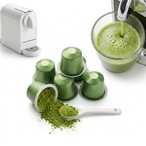 Cápsulas de Matcha de Grado Ceremonial, Estilo Japonés, Molido en Piedra, Lujo, Calidad Auténtica, Polvo Refinado en Pastillas para el Mercado del Bienestar - Product Image 1
