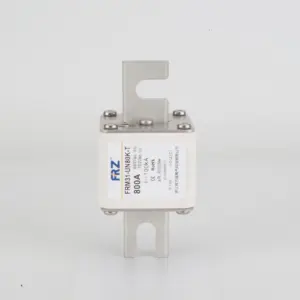 AC690V 700V 200A to 800A 100kA aR square body DIN 43 653 stud mount high speed fuse for semiconductor protection