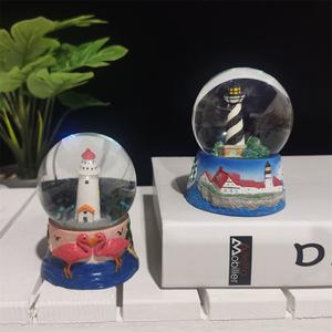 Commercio all'ingrosso personalizzato decorazione per la casa souvenir di turismo creativo 3D oggetti in resina cane palla di cristallo di neve - Product Image 4