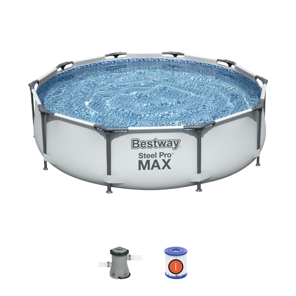 Bestway Piscina Steel Pro MAX 56408 бассейн над землей 3,05 м x 76 см с фильтрующим насосом