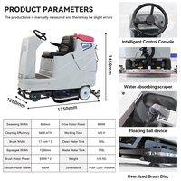 Laite Electric Nouvelle Conception Nettoyeur de Sols Industriel Extérieur Autoporté en Plastique pour Béton