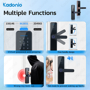 Kadonio <span class=keywords><strong>La</strong></span> Mejor Cerradura Inteligente Para <span class=keywords><strong>La</strong></span> Casa, Cerraduras <span class=keywords><strong>Huella</strong></span> Pestillo Combinaction De Seguridad Para Puertas - Product Image 3