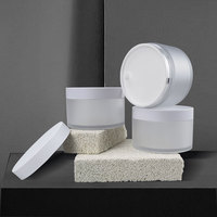 Bocal Personnalisé Vide de 30ml 50ml 100ml 150ml 250ml en Plastique Transparent à Paroi Épaisse PET pour Cosmétiques, Crème, Beurre Corporel et Gommage avec Couvercle à Vis