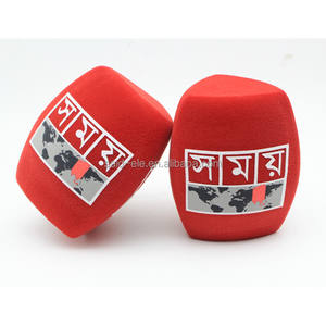 Couvre-micro en mousse pour logo de chaîne de télévision du Bangladesh, pare-brise de microphone pour nouvelles d'Asia Press - Product Image 3
