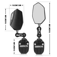 Support de caméra de rétroviseur grand angle pour moto Yamaha Tracer 9GT/900GT (2021-2025) en aluminium