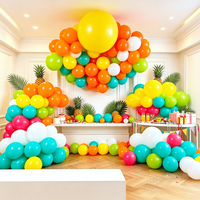 Vente en gros d'arches de ballons pour fêtes d'anniversaire en or vert et blanc par Balloon Factory, y compris des ballons de 5 à 36 pouces.