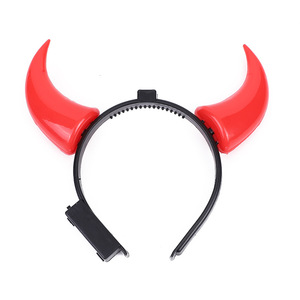 Serre-tête LED personnalisé avec cornes rouges de diable pour Halloween, accessoires promotionnels pour concerts et pubs avec éclairage lumineux pour fêtes - Product Image 2